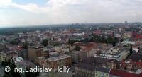 Nová radnice - pohled z vyhlídkové věže, Ostrava