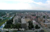 Nová radnice - pohled z vyhlídkové věže, Ostrava