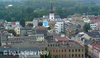 Nová radnice - pohled z vyhlídkové věže, Kostel Sv. Václava, Ostrava