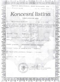 CK SHENKOS koncesní listina