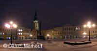 Masarykovo náměstí, večer, Nový Jičín