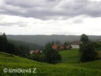 pohled na Heltínov z hlavní cesty